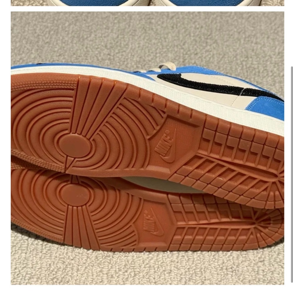 Nike Blue and Black Sneakers Premium Leather High-Top - Picture 6 of 6